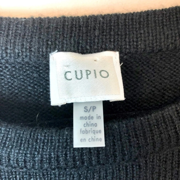 Cupio | Black Ruffle Tier Sleeve Sweater Small - Picture 5 of 6